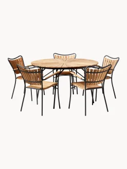 Sedie da giardino in legno di teak Ellen 2 pz