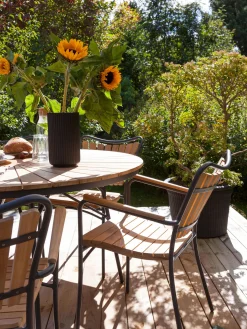 Sedie da giardino in legno di teak Ellen 2 pz