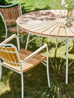 Sedie da giardino in legno di teak Ellen 2 pz
