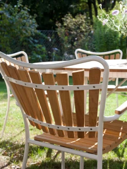Sedie da giardino in legno di teak Ellen 2 pz