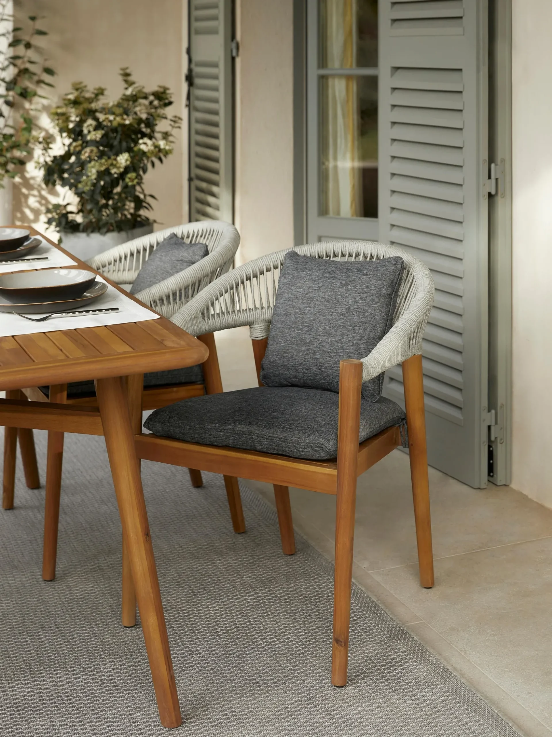 Sedie da giardino in legno di acacia Marc 2 pz