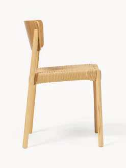 Sedie in legno con seduta in rattan Danny 2 pz
