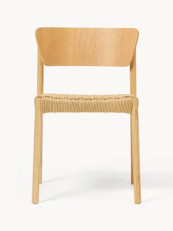 Sedie in legno con seduta in rattan Danny 2 pz