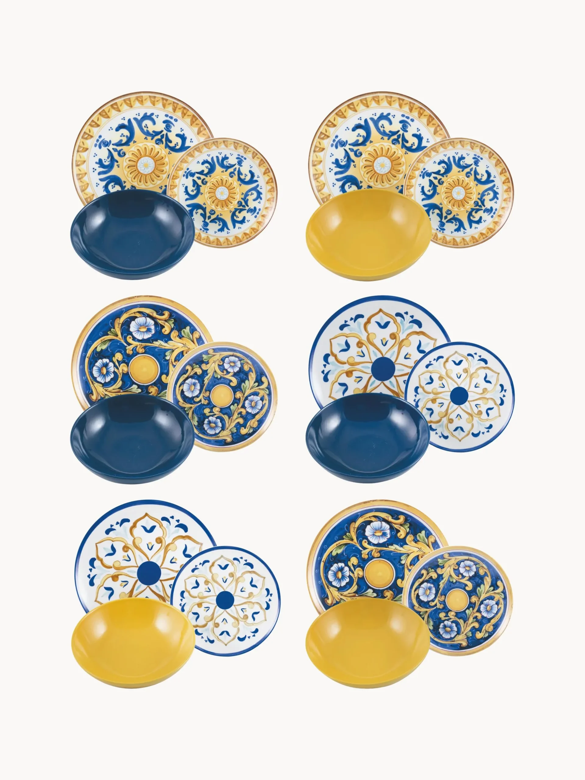 Serivizio di piatti Sicillia 6 persone (18 pz)