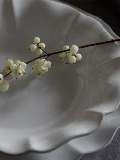 Servizio di piatti con bordo dipinto a mano Rosa 12 pz