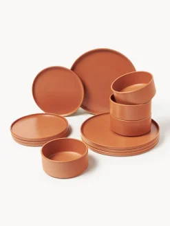 Servizio di piatti fatto a mano Lowri, 4 persone, 12 pz