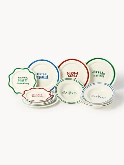 Servizio di piatti in porcellana Tutti con motivo decorativo, 4 persone, set da 12