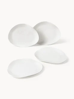 Servizio di piatti in porcellana dalla forma organica Joana, 4 persone (12 pz)