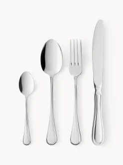 Servizio di posate altamente lucidate con manici martellati Oxford, 4 persone (16 pz)