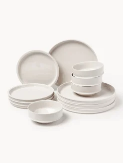 Servizio di stoviglie in porcellana con smalto reattivo Dune, 4 persone (12 pz)