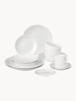 Servizio da tavola in porcellana fatto a mano Cosmopolitan, 2 persone (14 pz)
