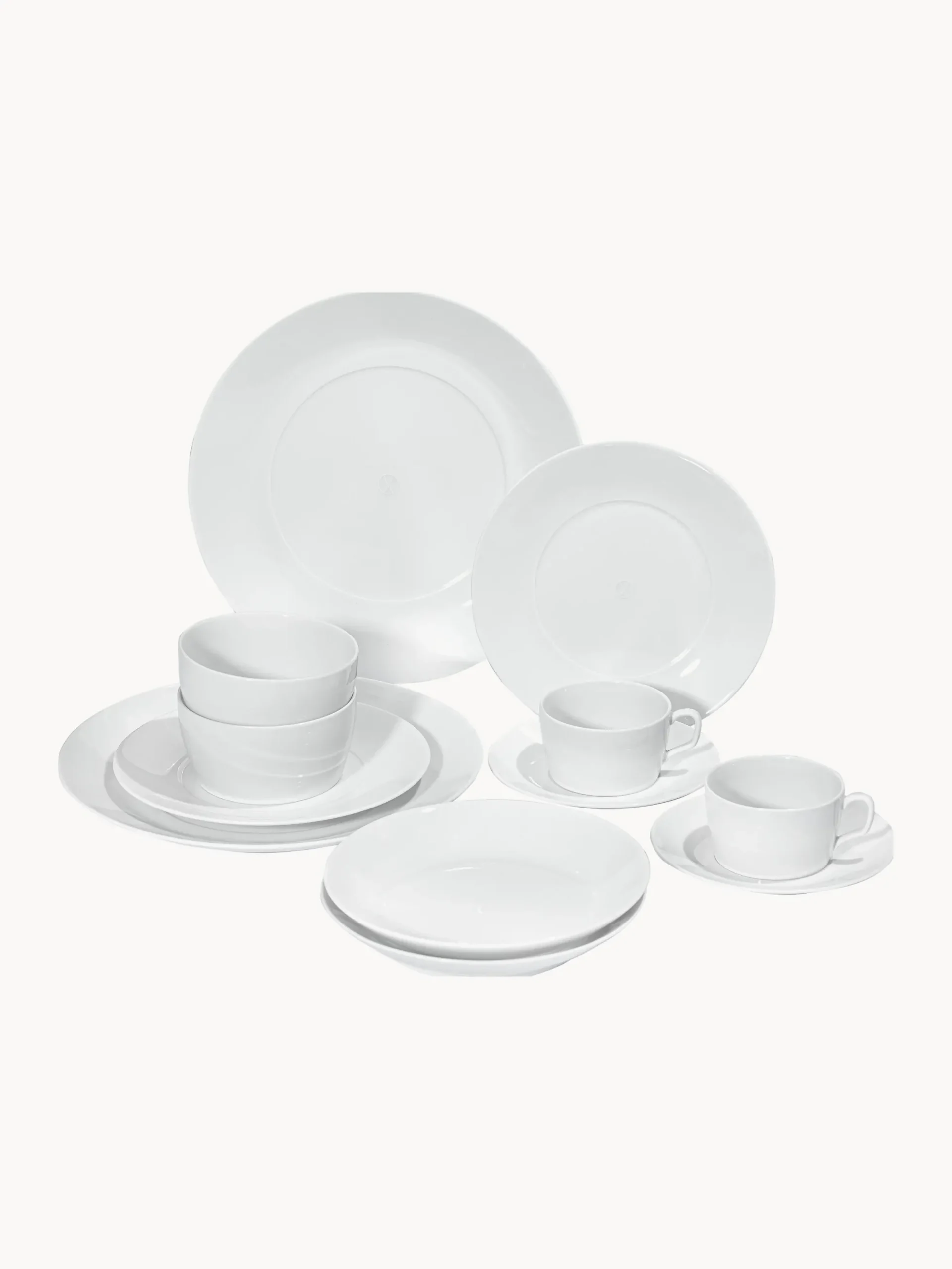 Servizio da tavola in porcellana fatto a mano Cosmopolitan, 2 persone (14 pz)