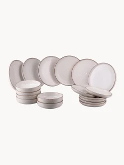 Servizio di piatti dipinto a mano Baita Modern, 6 persone, set da 18