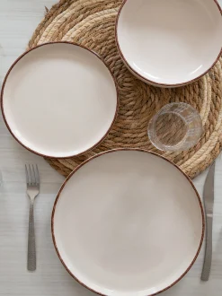 Servizio di piatti dipinto a mano Baita Modern, 6 persone, set da 18