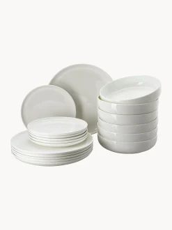 Servizio di piatti in Fine Bone China Jade Lift, 6 persone (18 pz)