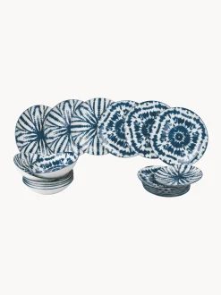 Servizio di piatti in porcellana Blue, 6 persone, set da 18