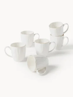 Servizio di stoviglie in porcellana con rilievo Sali, 6 persone (30 pz)