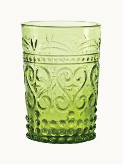 Set 6 bicchieri acqua fatti a mano Provenzale
