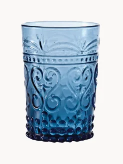 Set 6 bicchieri acqua fatti a mano Provenzale