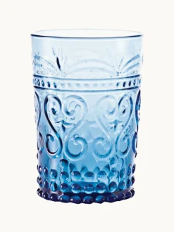 Set 6 bicchieri acqua fatti a mano Provenzale