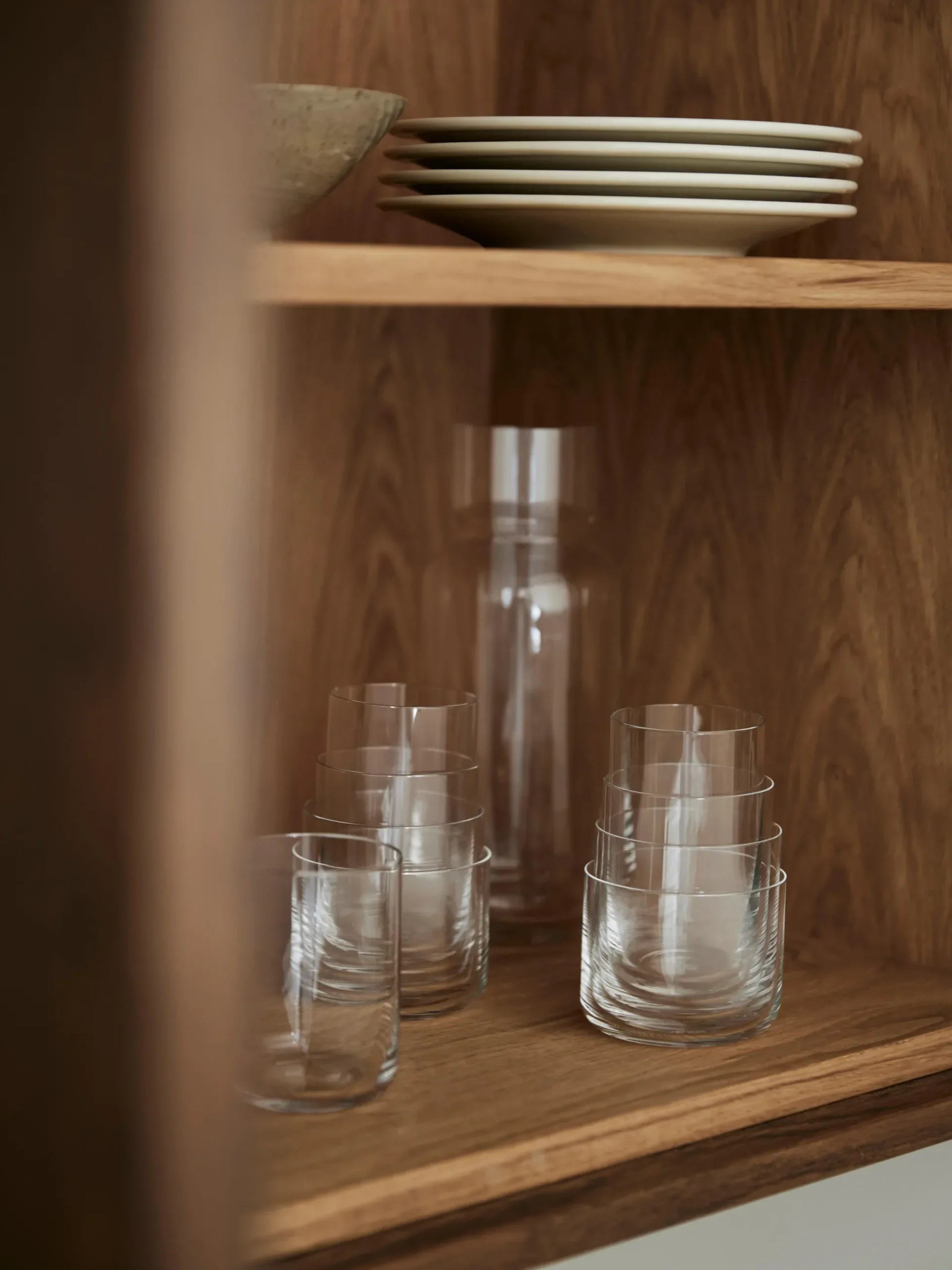 Set 4 bicchieri acqua in cristallo Nesting