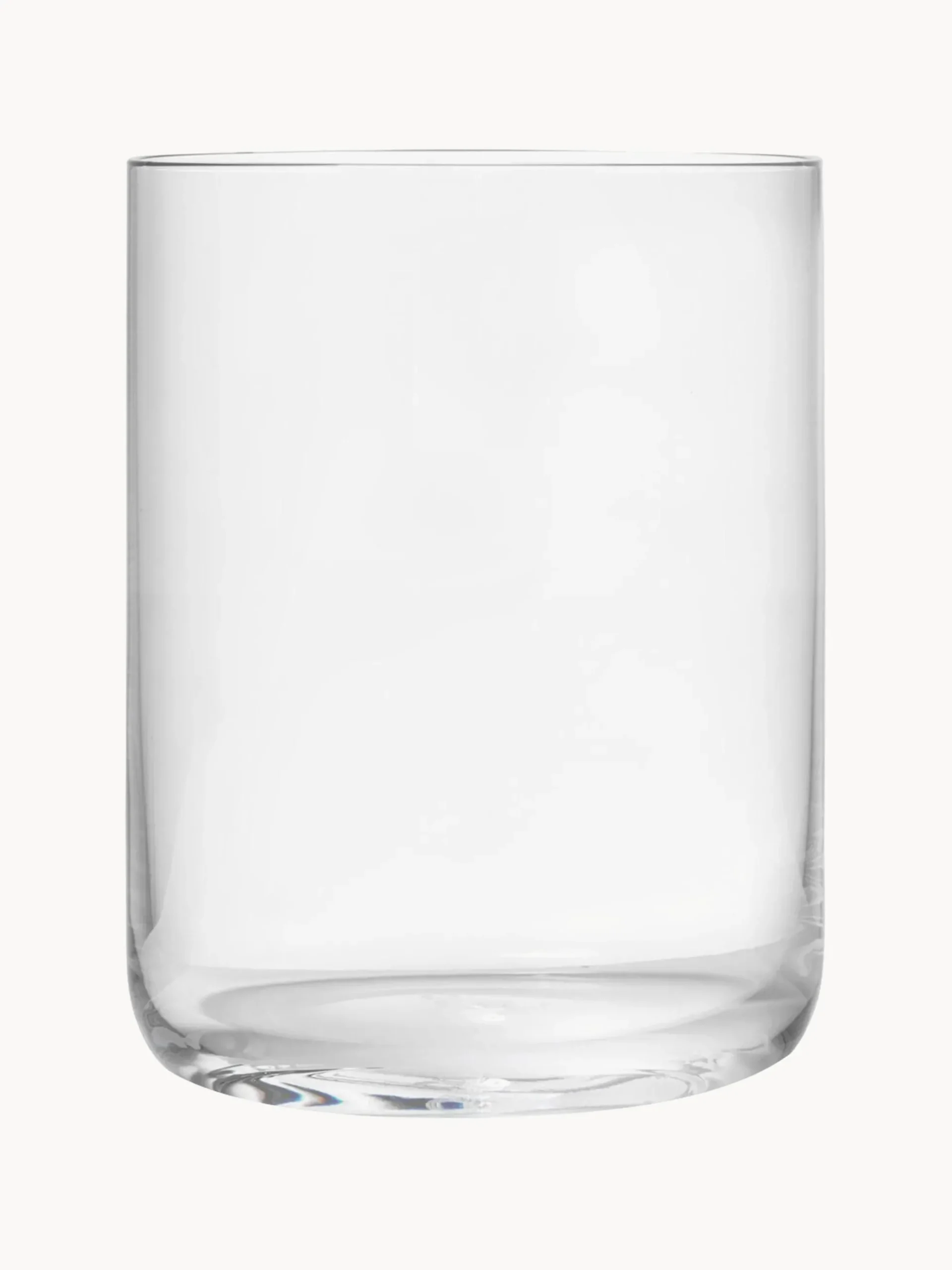 Set 4 bicchieri acqua in cristallo Nesting