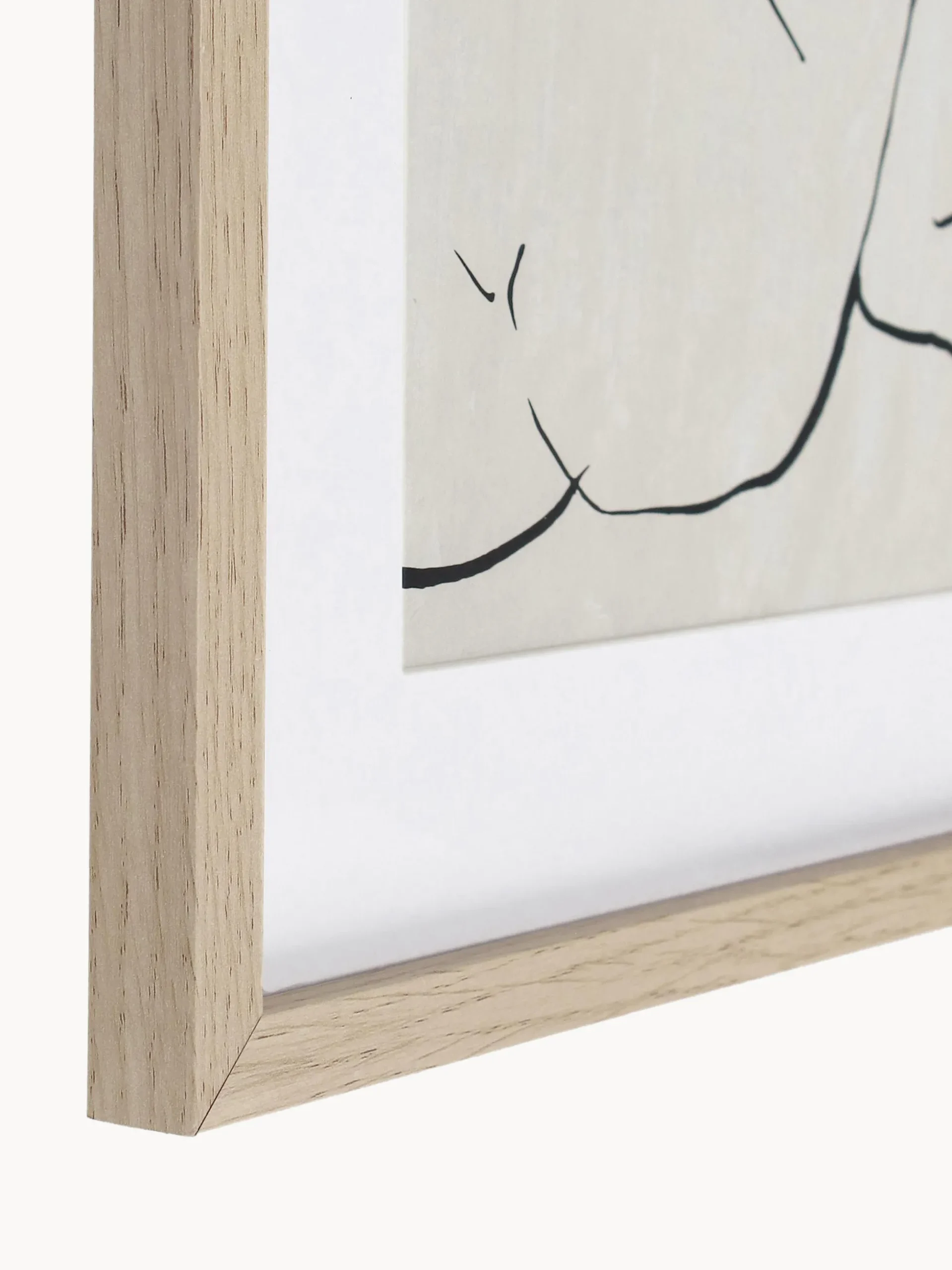 Set 2 poster con cornice in legno Refined