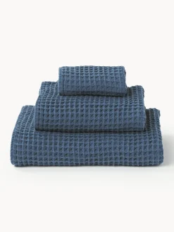 Set asciugamani con struttura waffle Ines, varie misure