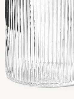 Set caraffa e bicchiere in vetro soffiato Ripple 2 pz