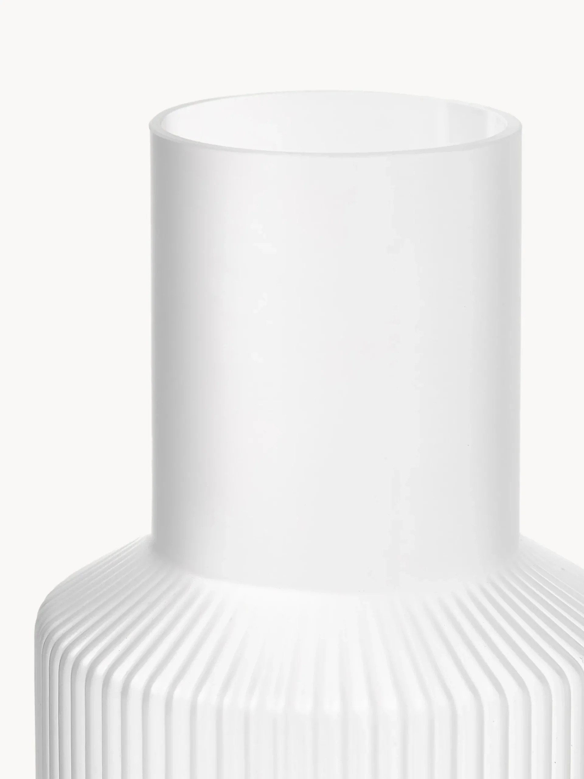Set caraffa piccola e bicchiere in vetro soffiato Ripple, set da 2