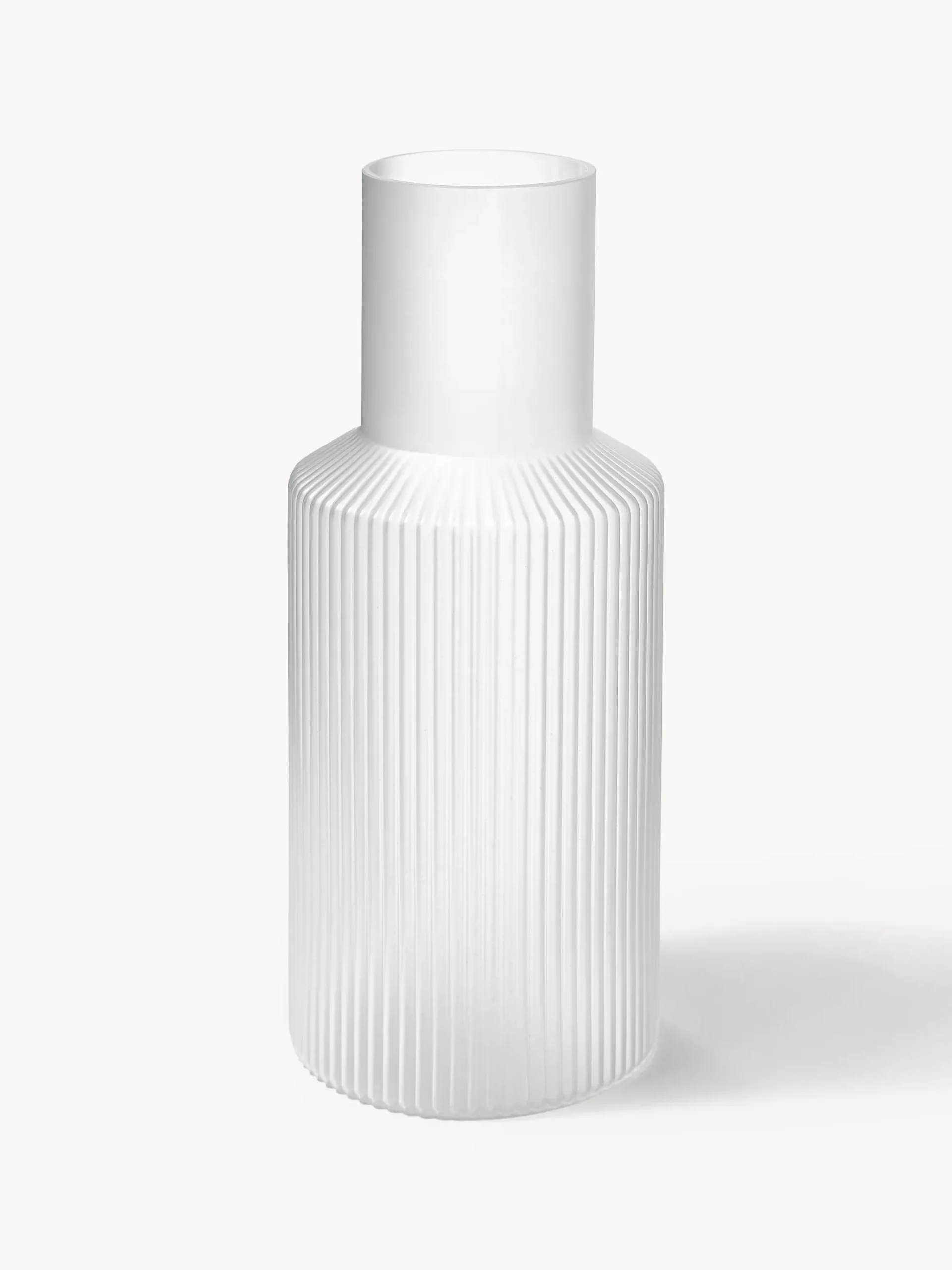 Set caraffa piccola e bicchiere in vetro soffiato Ripple, set da 2