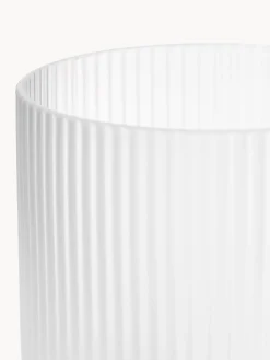 Set caraffa piccola e bicchiere in vetro soffiato Ripple, set da 2