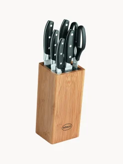 Set ceppo con 5 coltelli e 1 paio di forbici Cuisine 7 pz