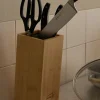 Set coltelli con blocco coltelli con 5 coltelli e 1 paio di forbici Cuisine