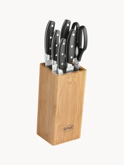 Set coltelli con blocco coltelli con 5 coltelli e 1 paio di forbici Cuisine
