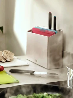 Set coltelli e tagliere da cucina con supporto Folio Icon Plus 9 pz