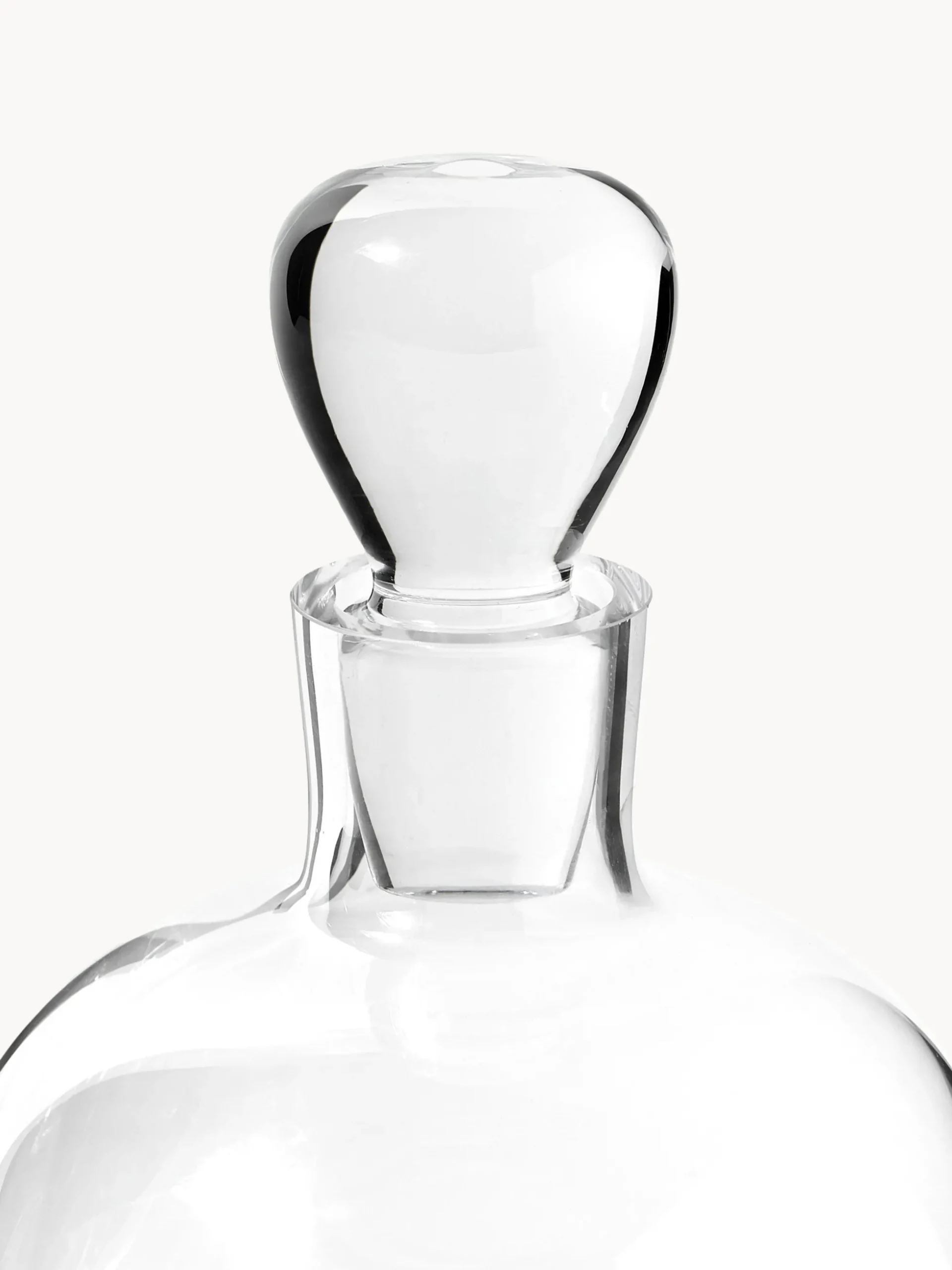 Set decanter e bicchieri in vetro soffiato Pedro 3 pz
