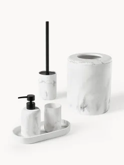 Set di 3 accessori da bagno effetto marmo Kyle