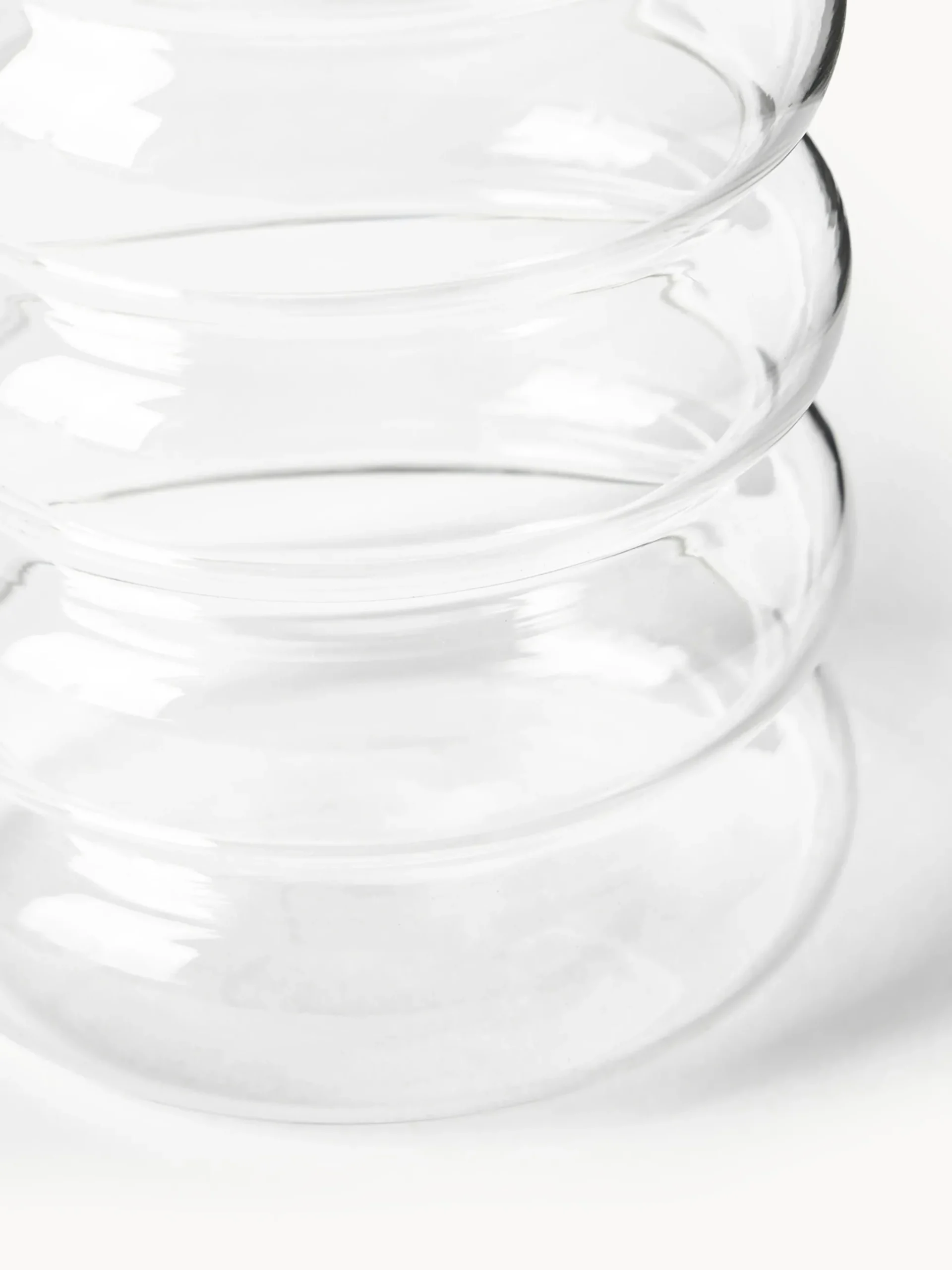 Set di 2 accessori da bagno in vetro soffiato Bubbly