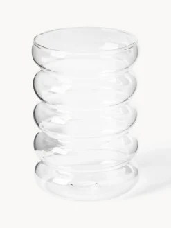Set di 2 accessori da bagno in vetro soffiato Bubbly
