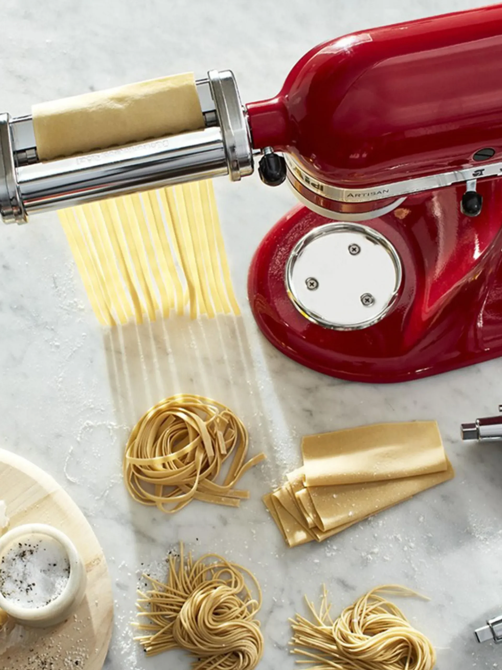 Set di 4 accessori per stendere e tagliare la pasta Artisan