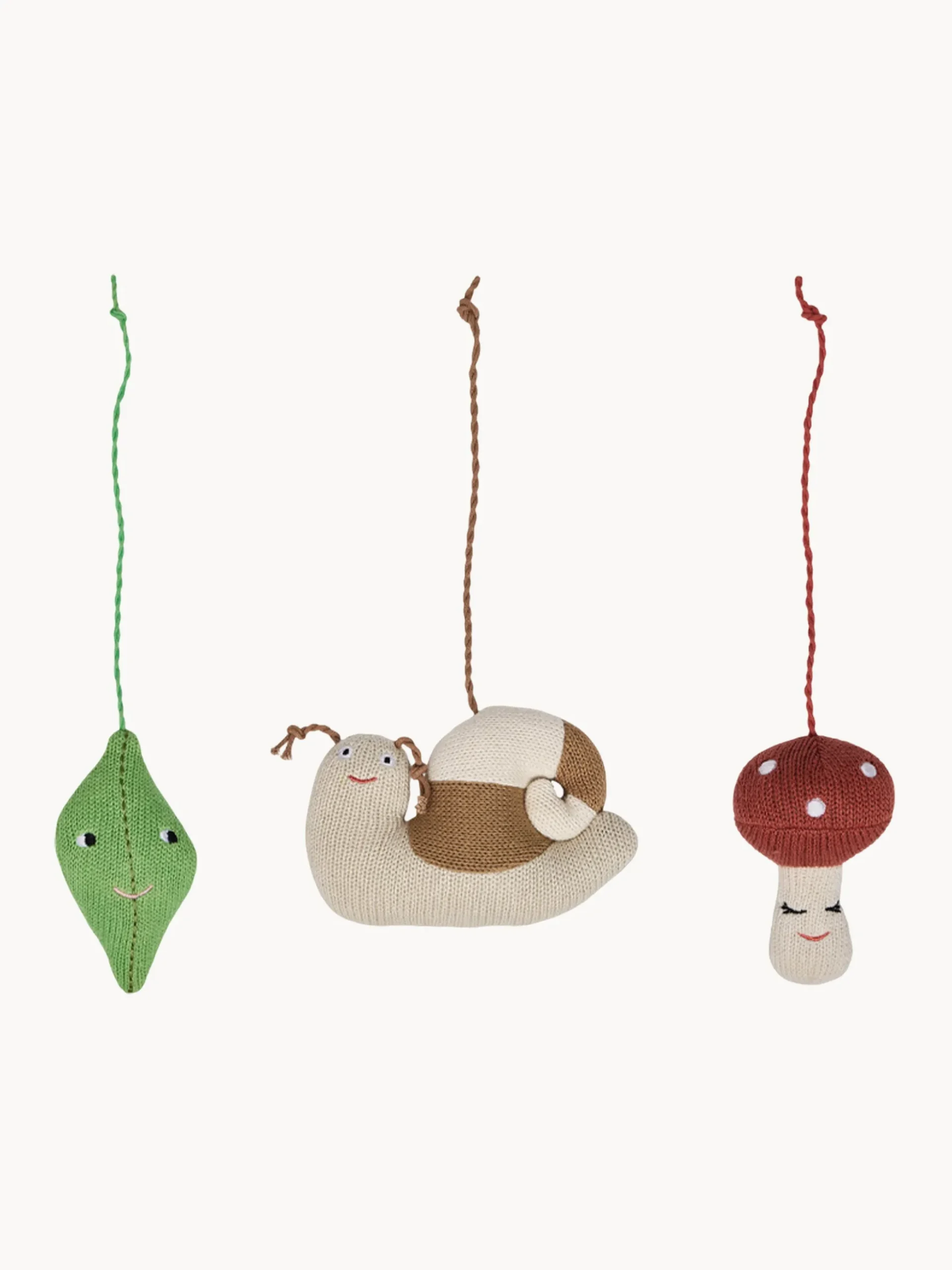 Set di 3 addobbi per albero Forest