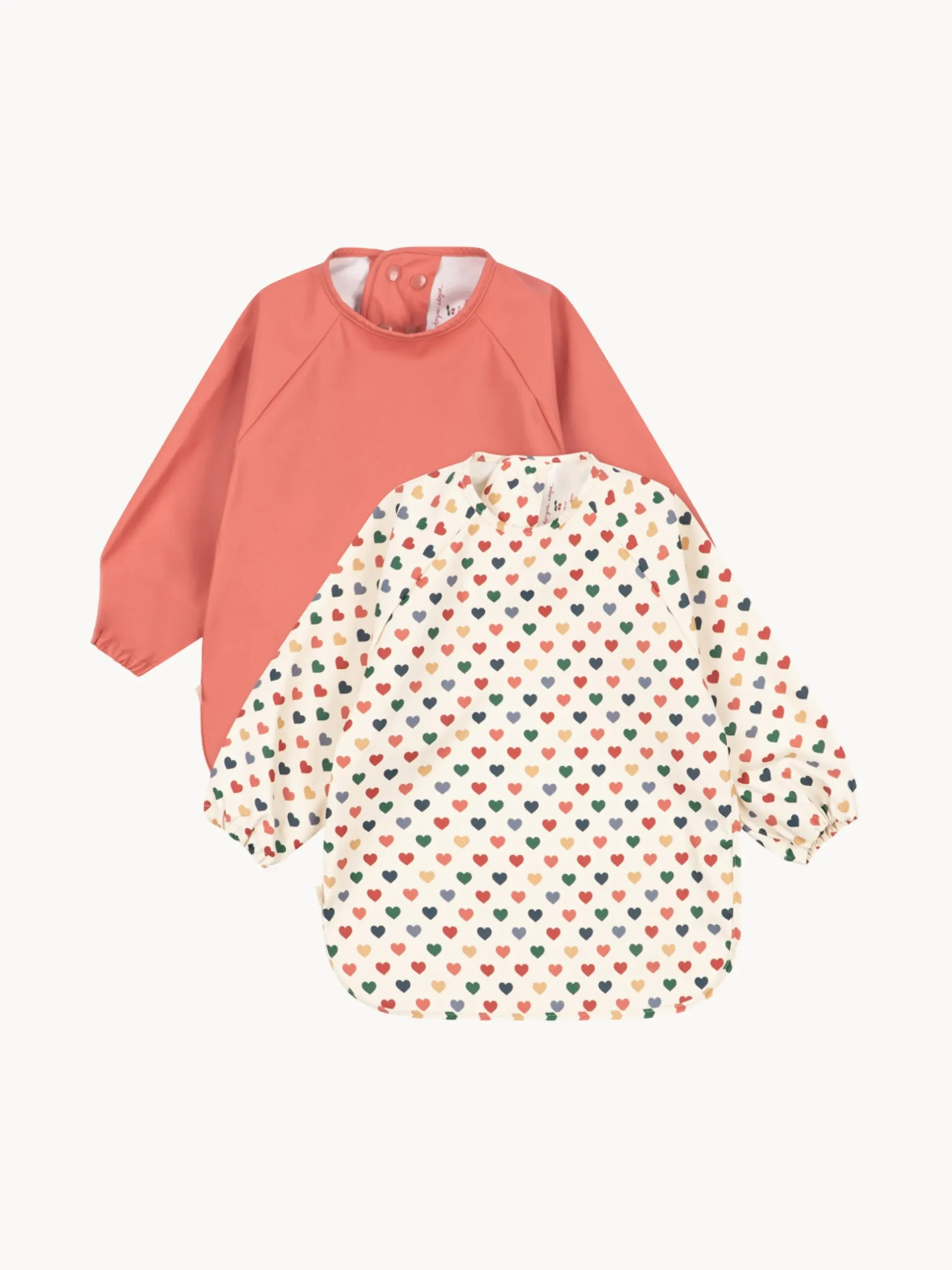 Set di 2 bavaglini con maniche Faded Rose