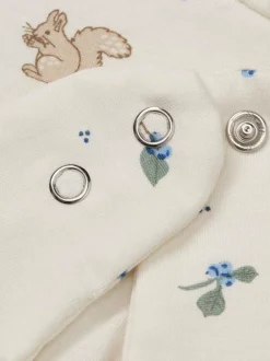 Set di 2 bavaglini in cotone organico Blueberries