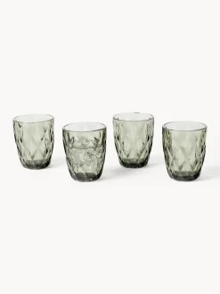 Set di 4 bicchieri con motivo strutturato Colorado