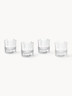 Set di 4 bicchieri con motivo in rilievo Bicchi