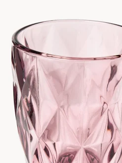 Set di 4 bicchieri con motivo strutturato Colorado