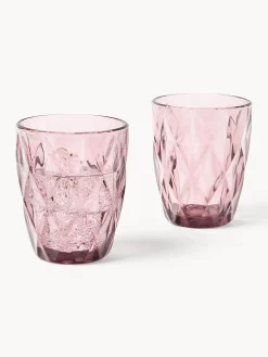 Set di 4 bicchieri con motivo strutturato Colorado