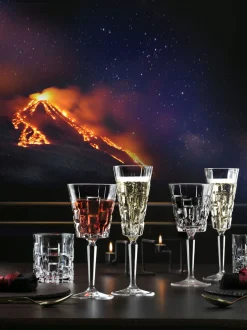 Set di 18 bicchieri da bar in cristallo Etna