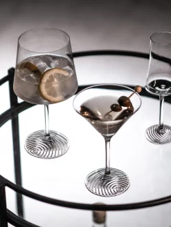 Set di 4 bicchieri da cocktail in cristallo Echo